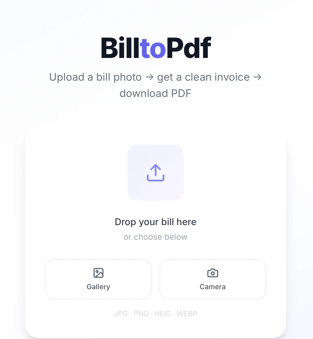 BilltoPdf