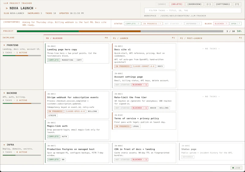 LLM Tracker screenshot 1