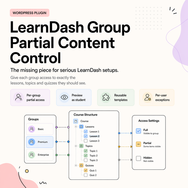 LearnDash Group Partial Content Control