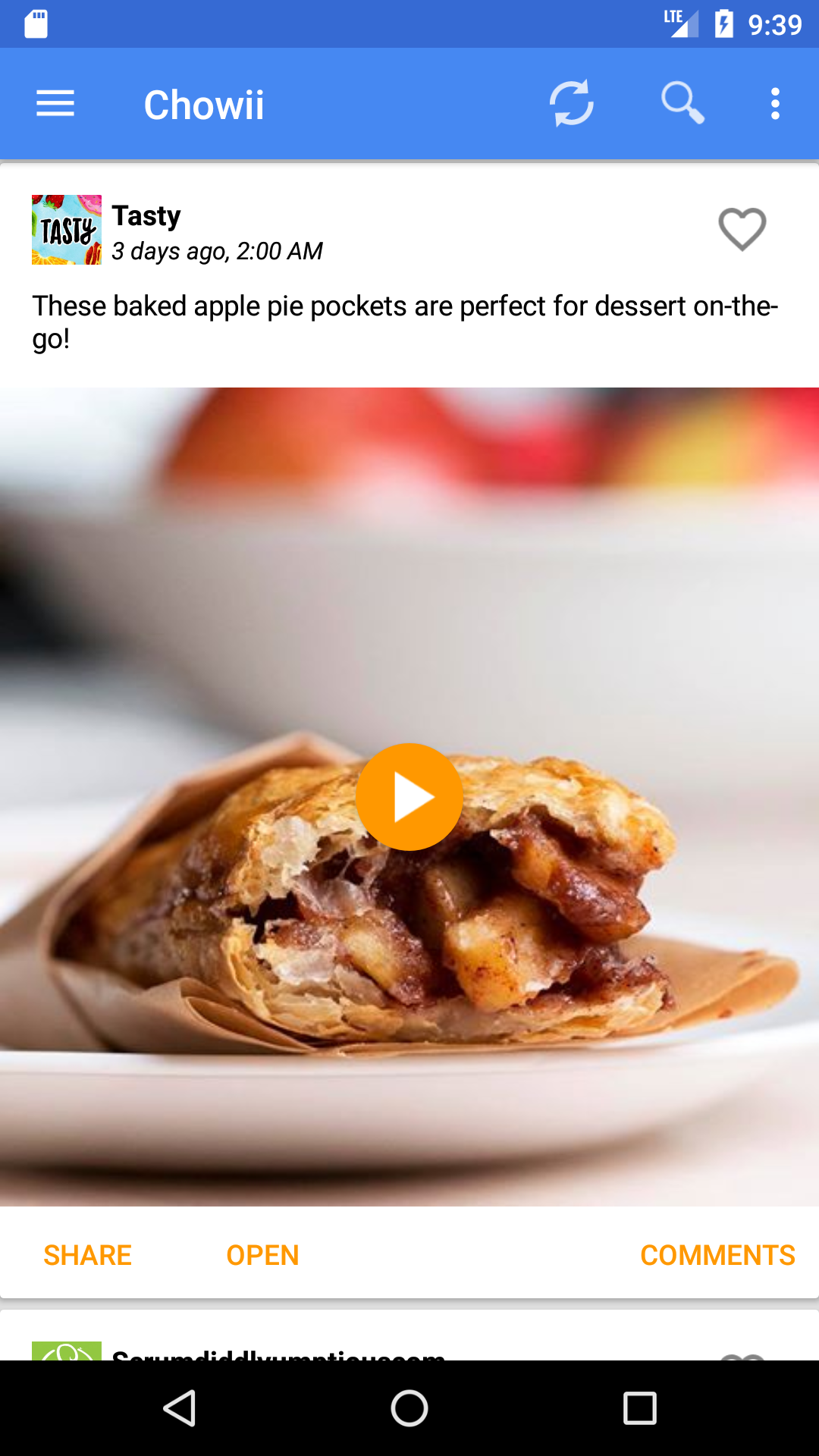 Chowii: Search Video Recipes Android App gallery image