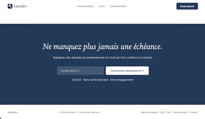 LexAlert screenshot 2