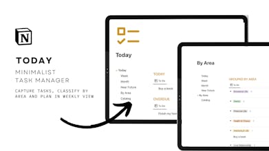 Notion "Today" Minimalist Task Manager gallery image