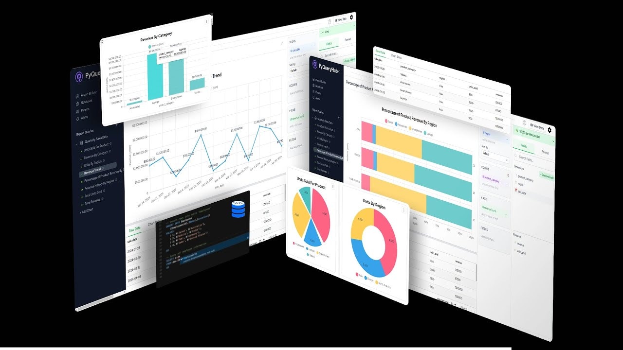 PyQueryHub — Browser‑Based BI gallery image
