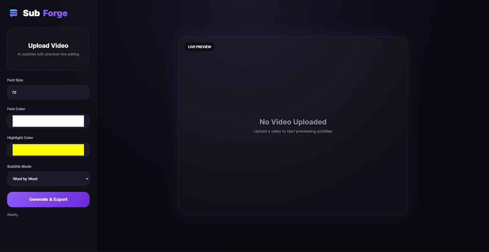 SubForge screenshot 3