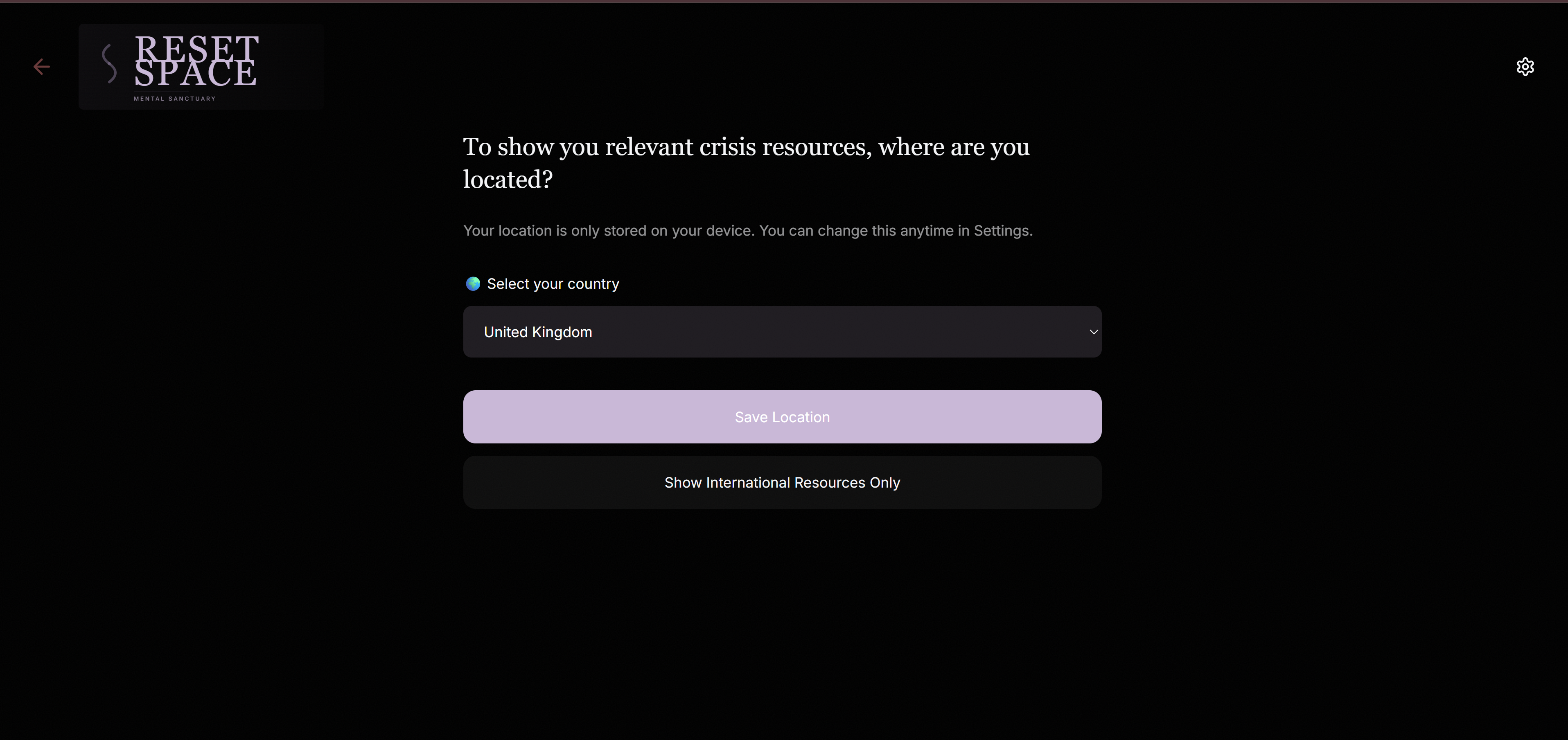 Reset Space - Screenshot 5 showing product features and functionality