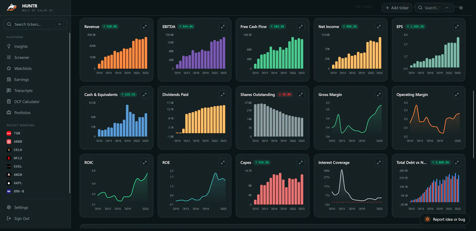 Huntr screenshot 2
