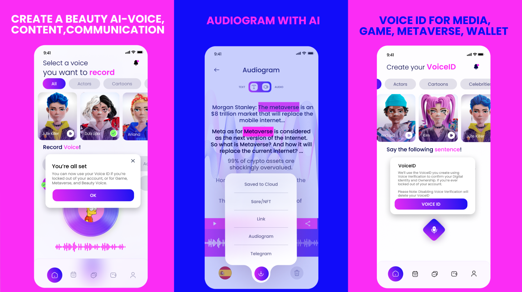 Media Suara Babylon - AI Voice Gpt dan Voiceid - Permainan, dompet, metaverse dengan suara AI 3