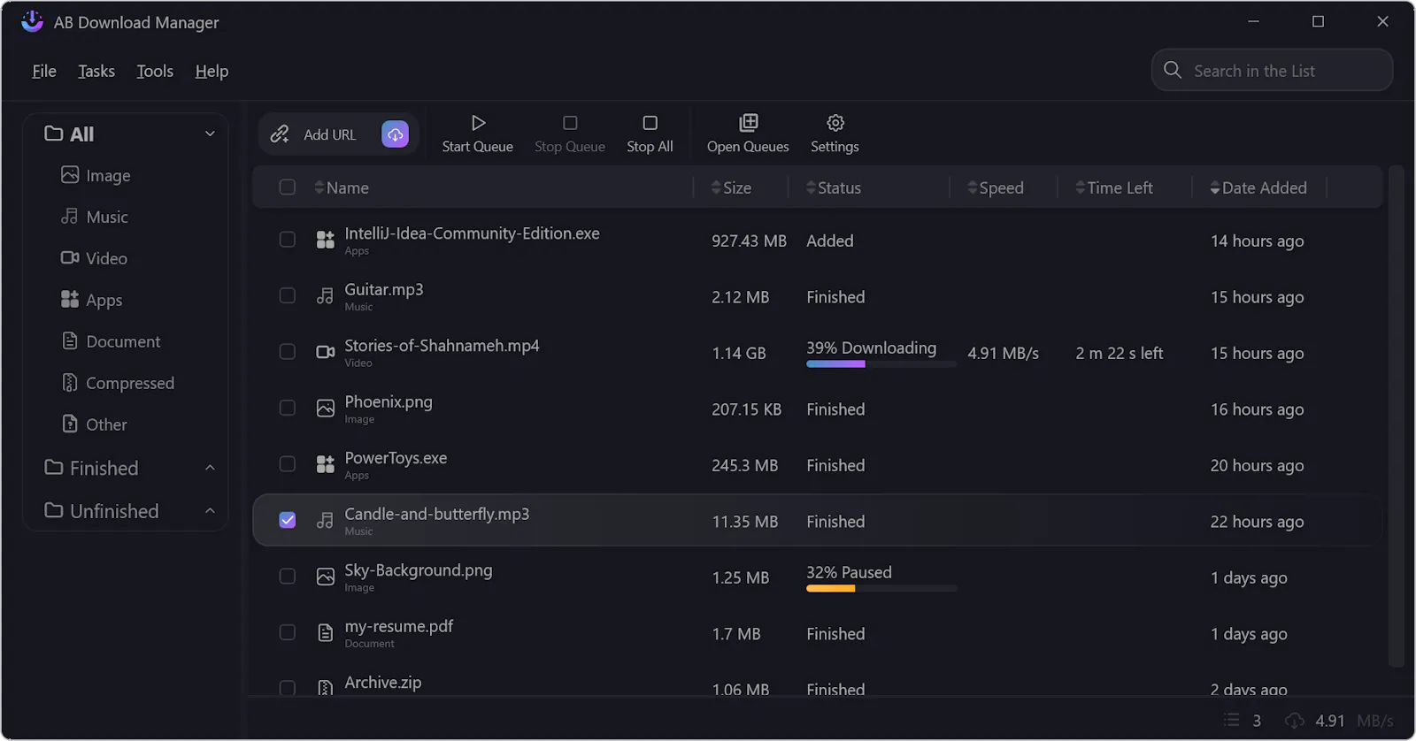 AB Download Manager screenshot 2