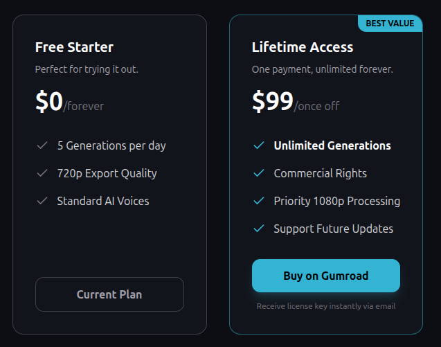 Ai Video Narrator - Screenshot 3 showing product features and functionality