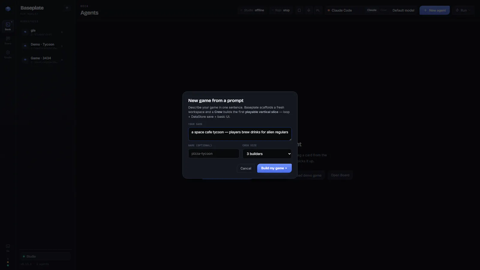 Baseplate screenshot 2