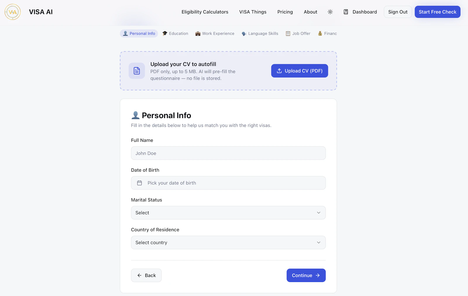 VISA AI screenshot 3