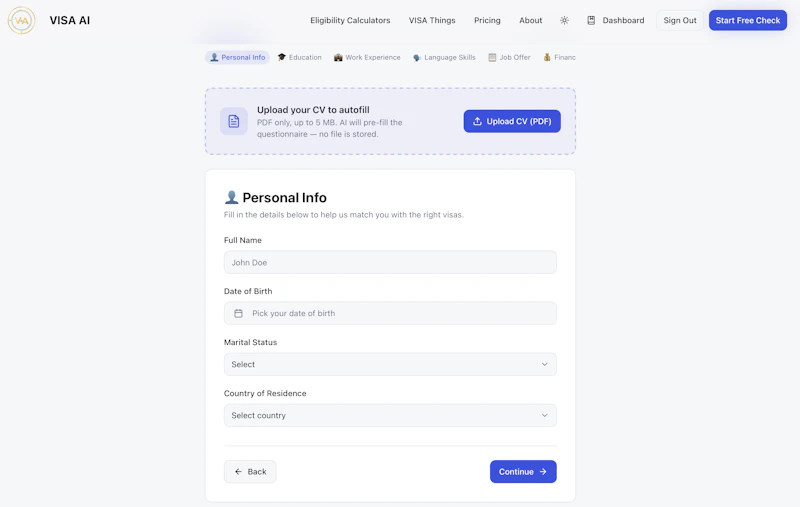 VISA AI screenshot 3