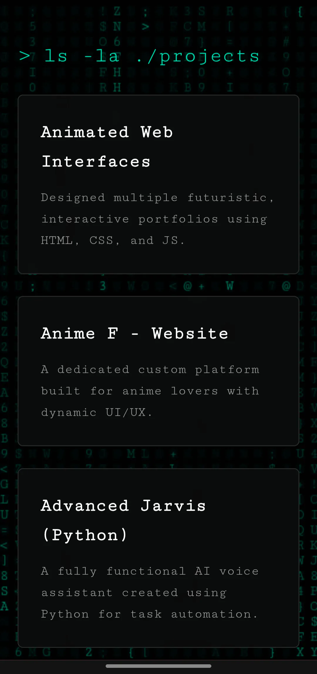 Futuristic portfolio  gallery image