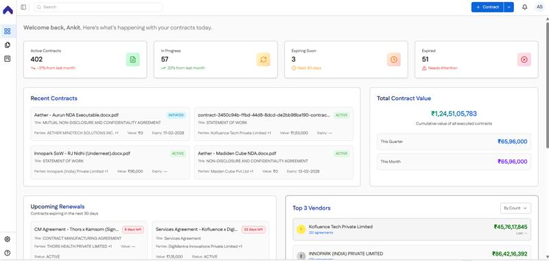 ContractSPAN - Screenshot 2 showing product features and functionality