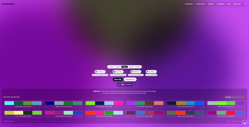 GradientGen screenshot 2