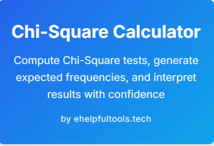 Chi-Square Pro-Table Generator