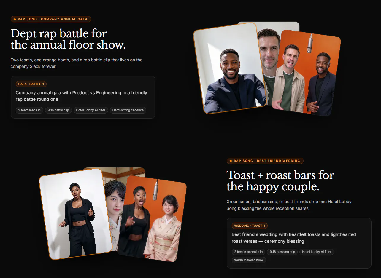Rap Song — Hotel Lobby Song Generator gallery image
