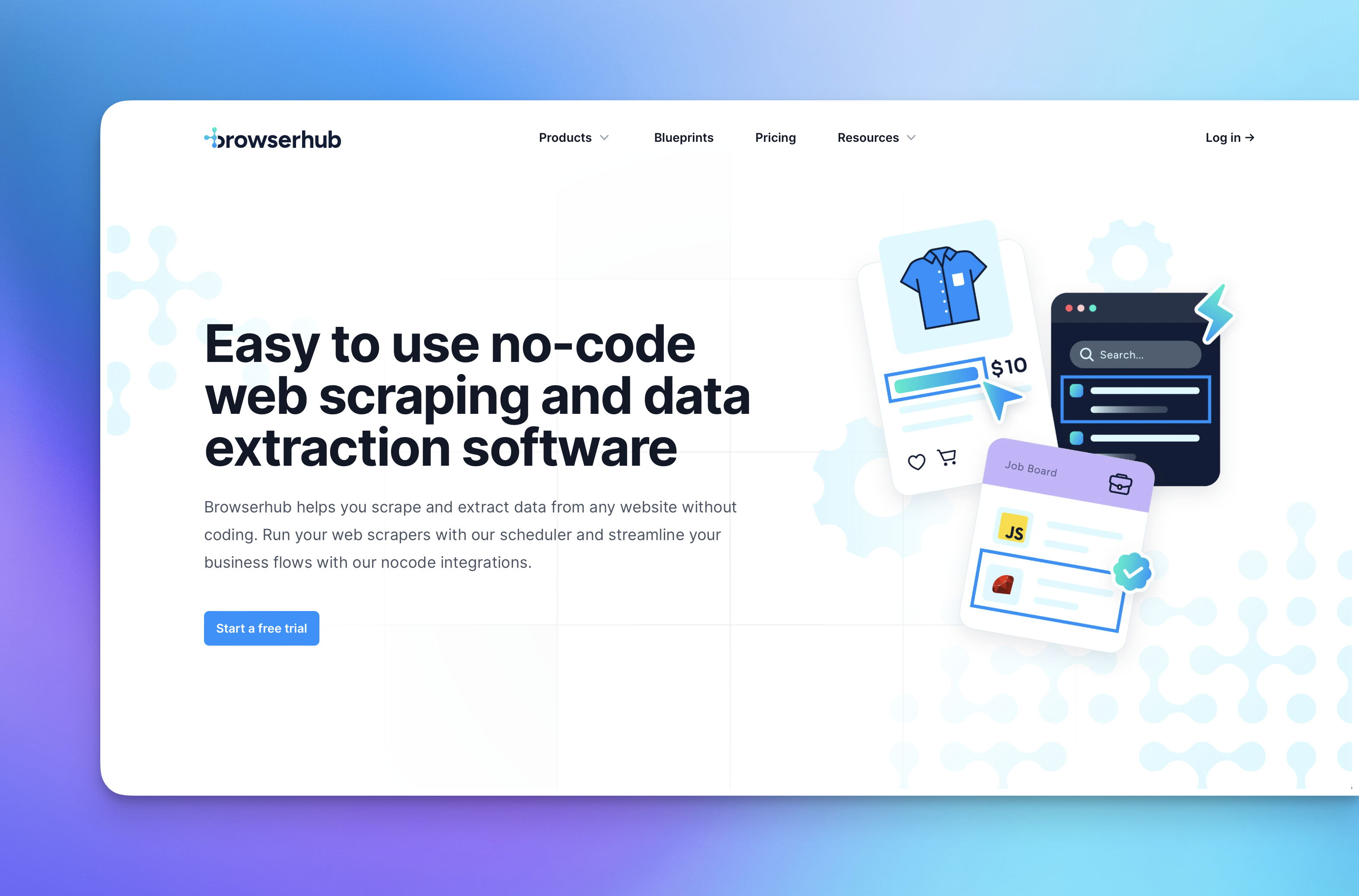 startuptile Browserhub-Easy to use no-code web scraping and data extraction tool