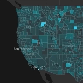 Map of US Employment