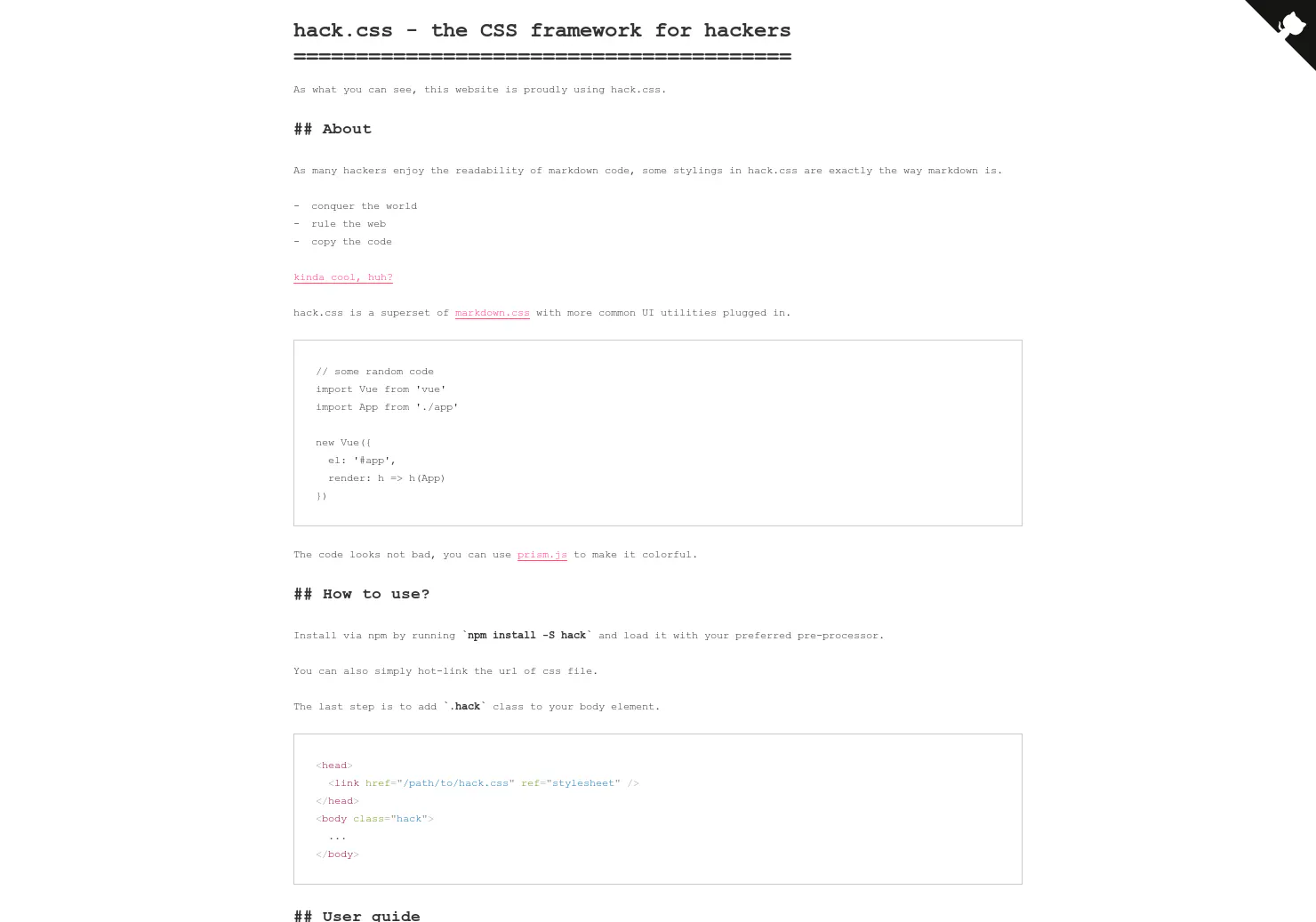 hack.css Image