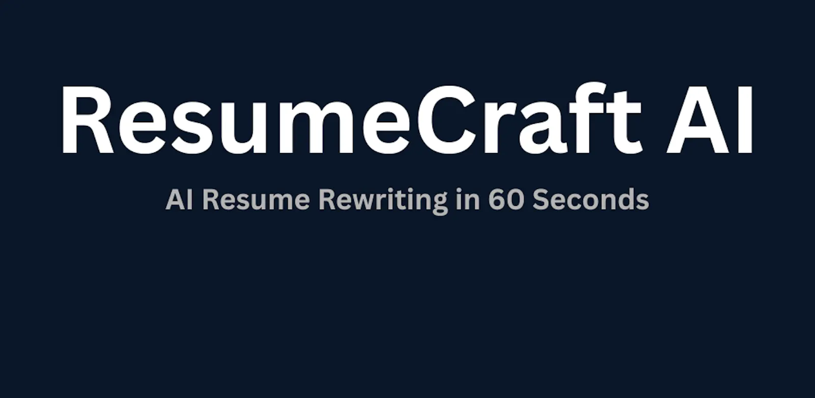 ResumeCraft AI screenshot 1