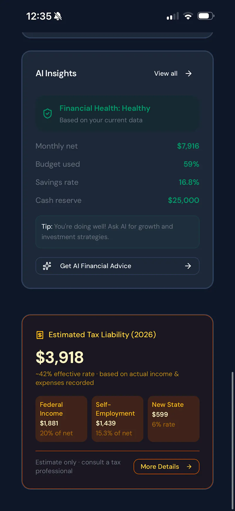 MiniCFO.io screenshot 8