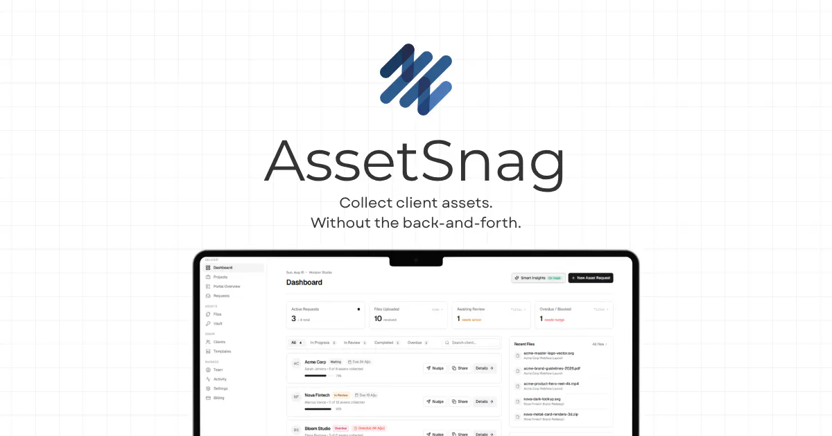 AssetSnag screenshot