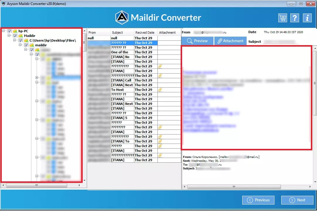 Media Penukar fail maildir 3