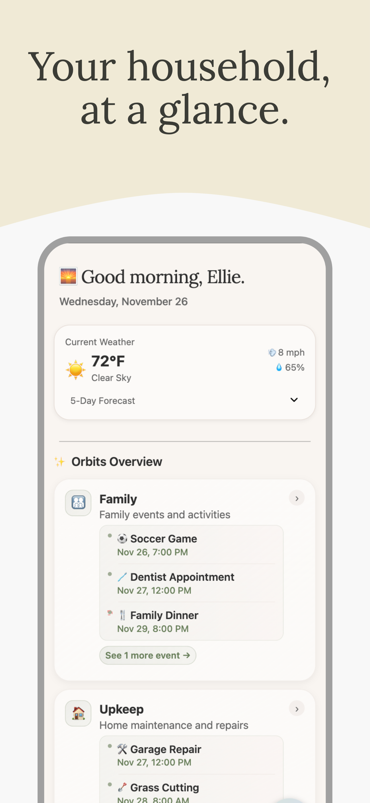 Orbits - Screenshot 2 showing product features and functionality