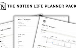 Notion LIFE PLANNER Pack media 1