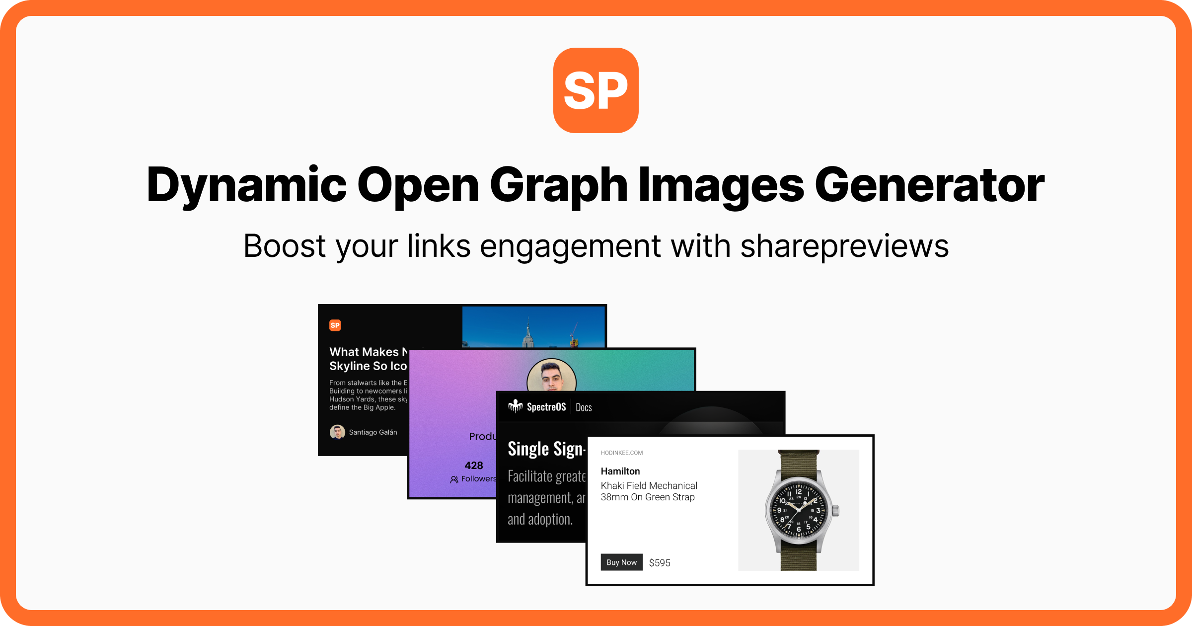 sharepreviews - No-code dynamic Open Graph images generator. Open-source. media 1