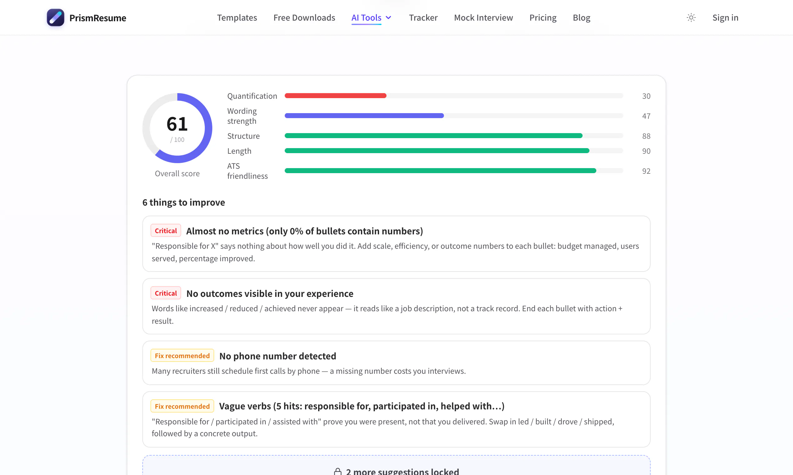 PrismResume gallery image
