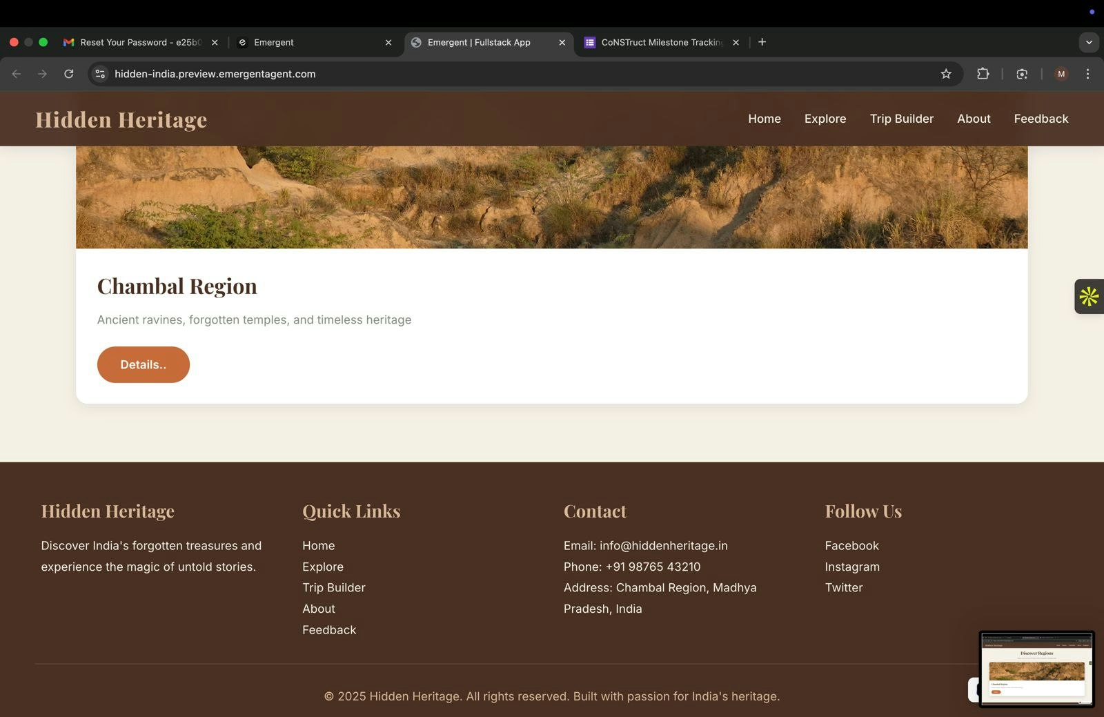 Hidden Heritage: India’s Untold Sites - Screenshot 2 showing product features and functionality
