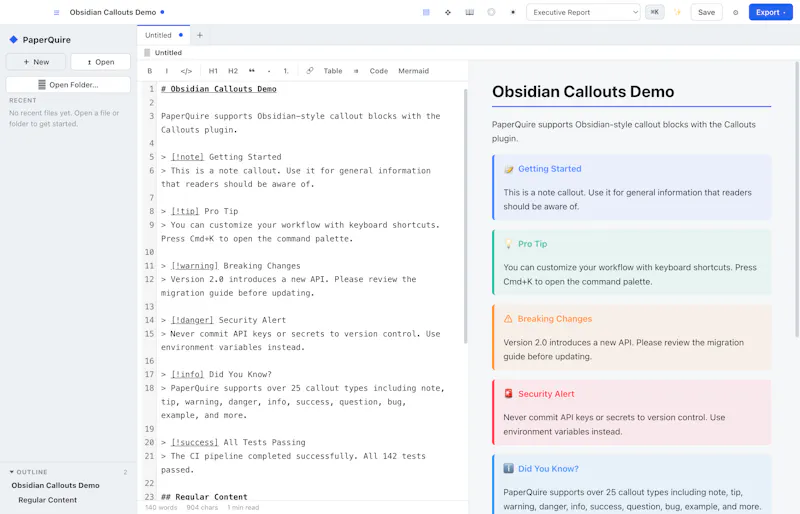 PaperQuire screenshot 2