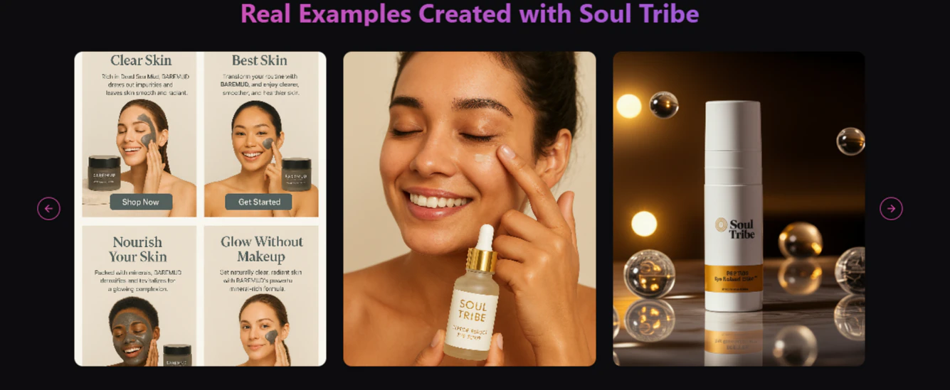 Soul Tribe AI Ad Generator 대표 미리보기