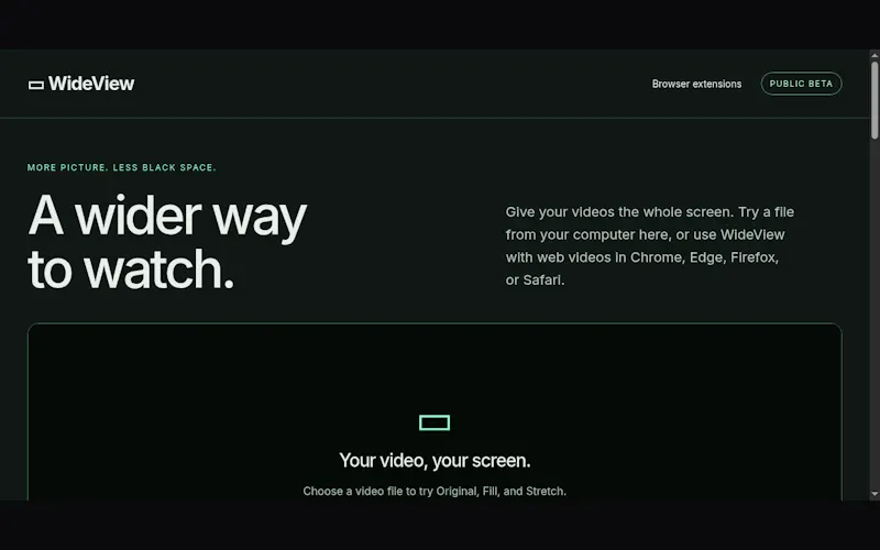WideView screenshot 2