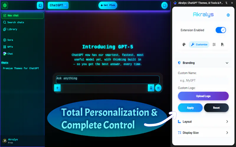ChatGPT Custom Premium Themes & UI Tools screenshot 6