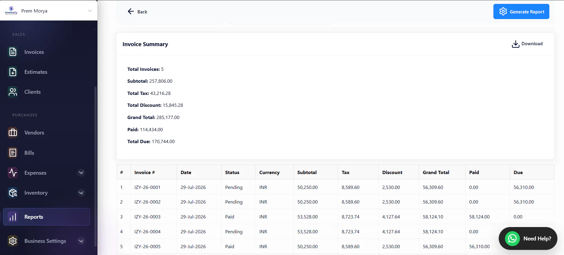 Invoicezy gallery image