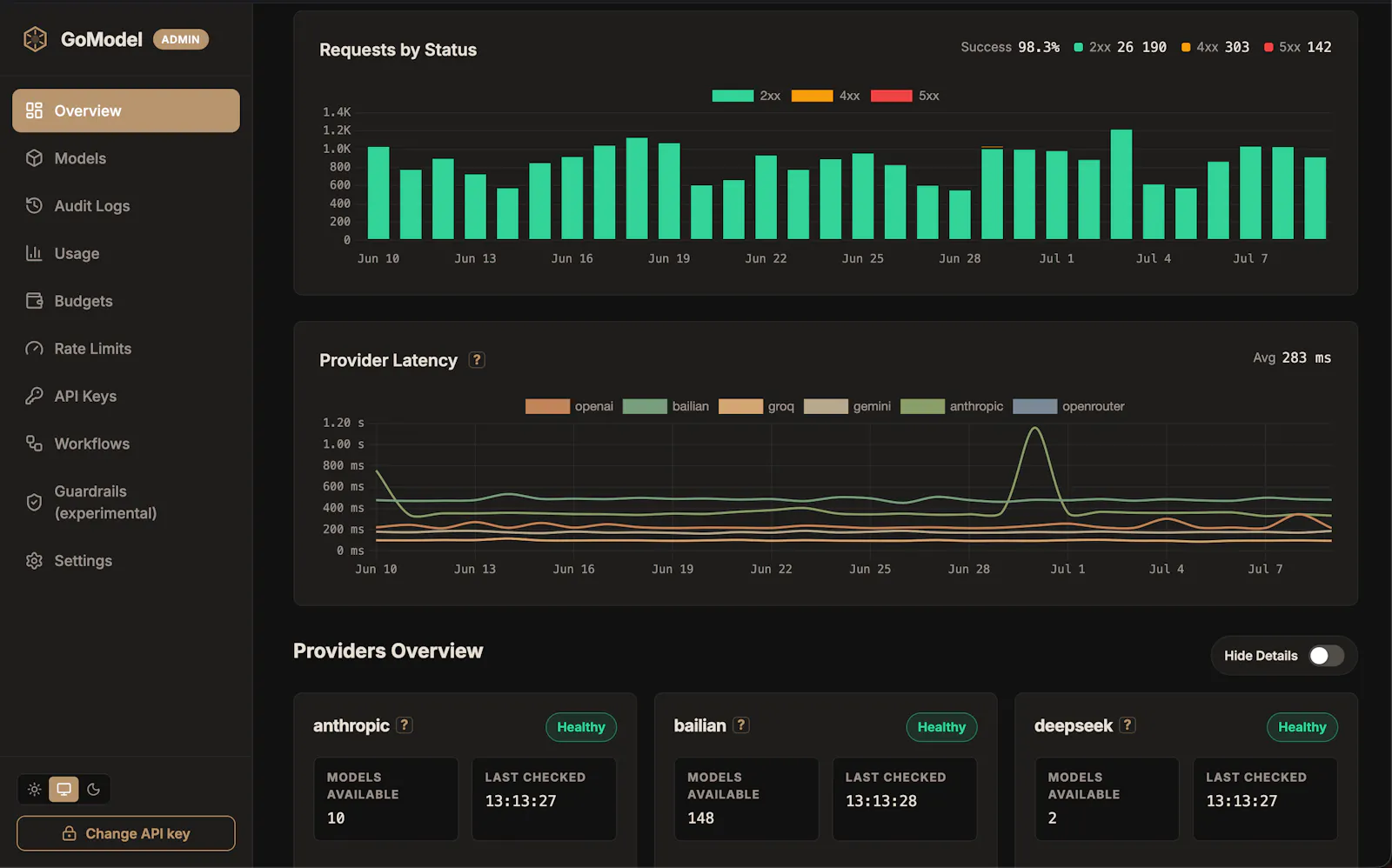 GoModel screenshot 3