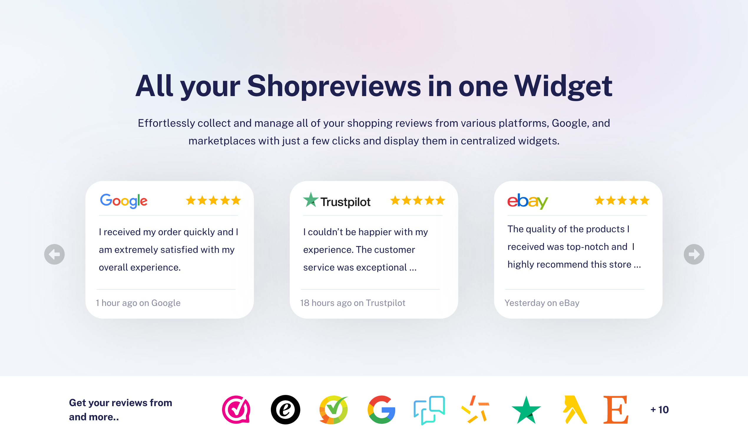 Shopreviews.com - Bir widget'ta tüm alışveriş görüşleriniz medya 1