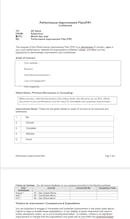 Performance Improvement Plan Template gallery image