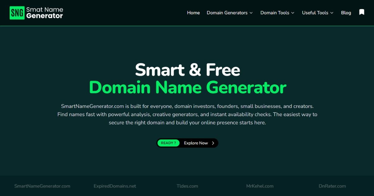 Média Générateur de domaine intelligent - Générateur de noms de domaine gratuit et vérificateur de disponibilité 1
