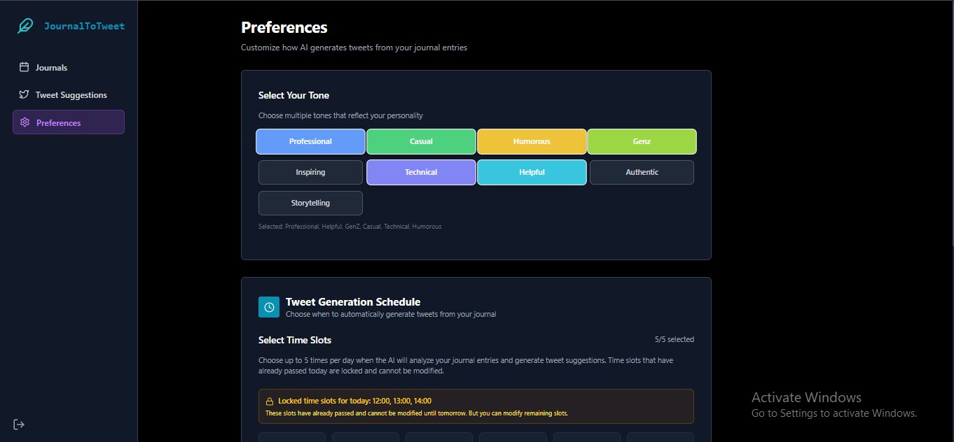 JournalToTweet gallery image
