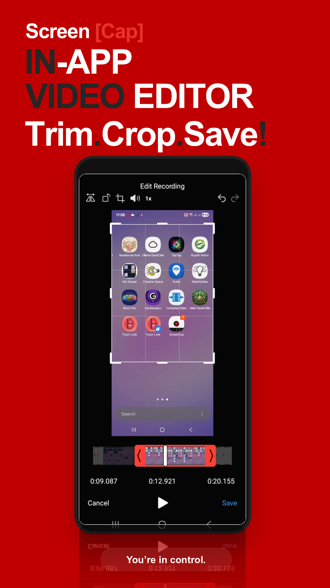 Screen[Cap] : Mobile App Screen Recorder gallery image