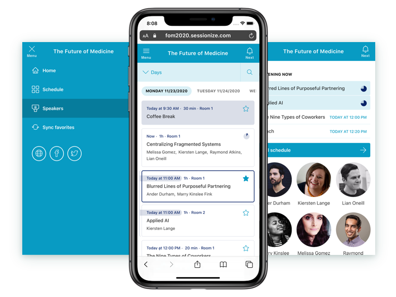 Sessionize gallery image