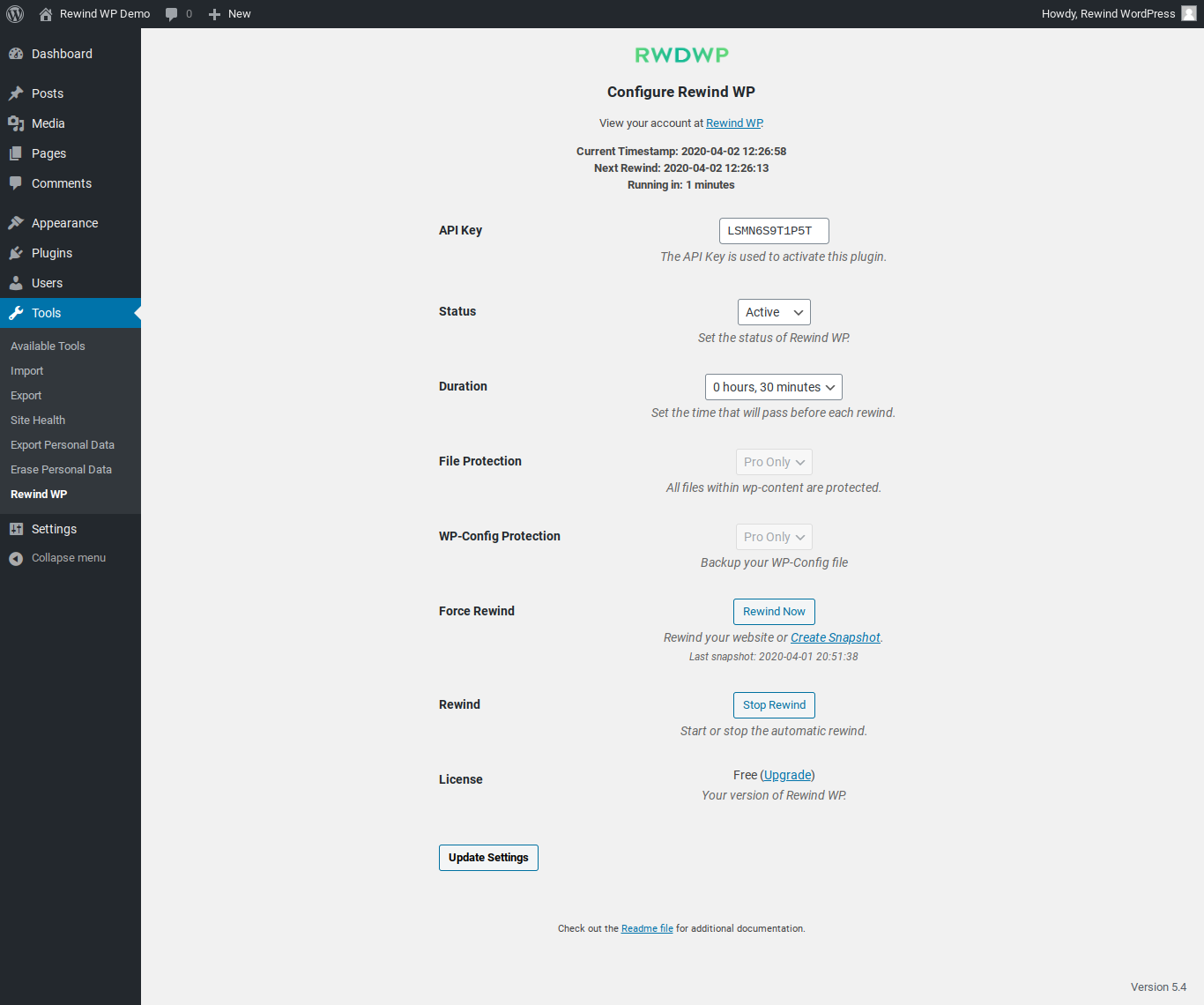 Rewind WP gallery image