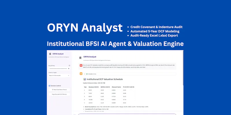 ORYN Analyst screenshot 2