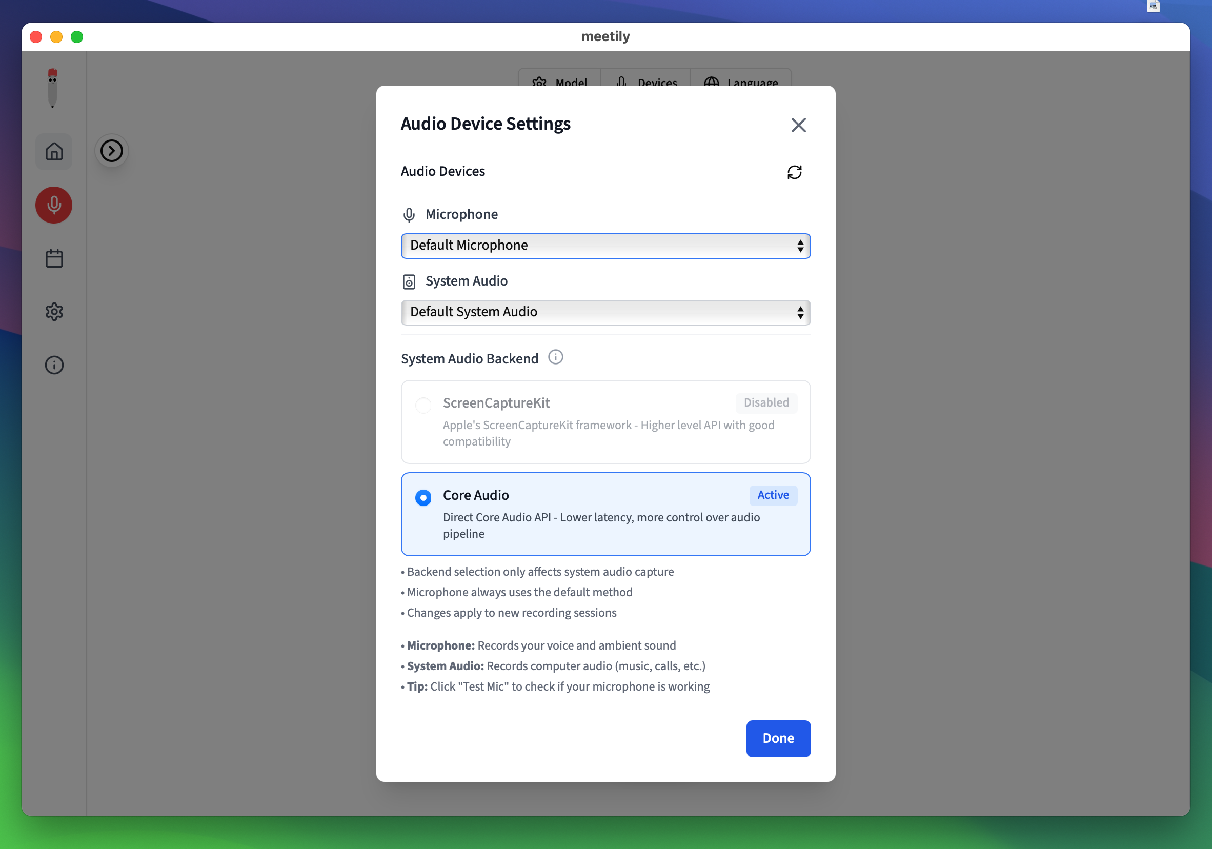 Meetily - Screenshot 4 showing product features and functionality