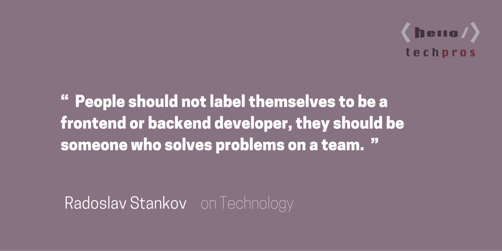 Hello Tech Pros: Interview with Radoslav Stankov from Product Hunt