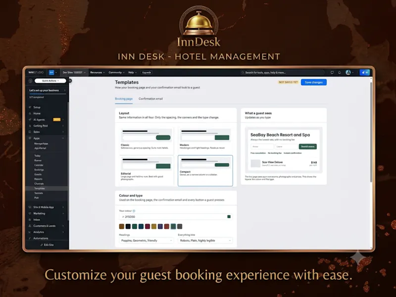 Wix Hotel Booking App screenshot 2
